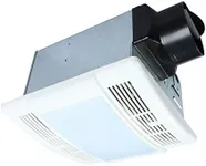 Akicon Bathroom Exhaust Fan with Light, Ultra Quiet 90 CFM 1.5 Sones Ventilation Exhaust Bathroom Fan Light Combo, Powerful Ventilation Fan for Bathroom and Home, 3 Years Warranty