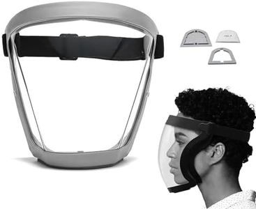 WADY Face Shield, WADY - Anti-Dust & Fog-Free Face Shield, Anti-Dust and Fog-Resistant Face Shield, Anti-Fog Protective Full Face Shield, Safety Face Shield, Grinding Shield Face Mask (Grey)