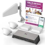 CEL-FI GO G41 | Mobile Phone Signal Booster for Home | 4G, 5G, EE, Three, O2, and Vodafone | Up to 15,000 Sq Ft Coverage | 100 dB Cell Phone Signal Booster | Ofcom Approved | 2 Antenna Kit