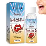 HERBENJOY Temporary Tooth Filling, Moldable Temporary Tooth Repair for False Teeth, Dental Repair Beads for Chipped & Broken Tooth, Quick Fix Tooth Solid Gel for False Teeth