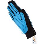 PetVogue Gentle Deshedding Grooming Rubber Brush Glove - Efficient Pet Hair Remover