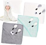 3PCS Baby Towels Hooded baby Towel, 80X80CM Baby Hooded Towels, Baby Towel With Hood Baby hooded towel for Boys and Girls