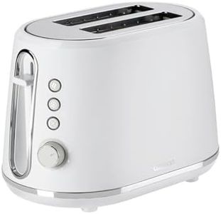 Cuisinart Tostapane a 2 fette | Fessure larghe, ideali per pane spesso e bagel | Leva di sollevamento alta | 7 livelli di doratura più scongelamento | Bollitore abbinato disponibile | Bianco