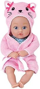 Adora Baby Bath Toy Kitty, 8.5 inch Bath Time Baby Tot Doll with QuickDri Body