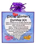 Social Worker's Survival Kit ~ Fun Novelty Gift & Greetings Card Alternative | Birthday Present | Thank You | Social Worker Gift | Personalised Keepsake | Xmas Gift | Secret Santa