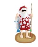 Ornaments by Elves - Personalized Fisherman Santa Christmas Ornament 2023- Customized Fishing Santa Claus Christmas Ornaments, Hanging Fishing Decor, Christmas Tree Ornaments in a Giftable Packaging