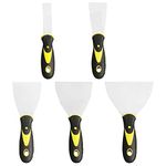 Wallpaper Paint Scrapers, 5 Pcs Paint Scraper Filling Putty Tool Set for DIY Decorating Paint Removal