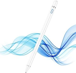 Active Stylus Pen für sämtliche Touchscreens, 1,5mm Feiner Spitze Tablet Stift, Eingabestift Smartphone Kompatibel mit Pad Pro/Air/Mini 2/3/4 und Allen Anderen Touchscreen-Geräten (Kein Palme Reject)