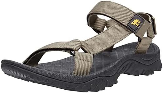 CAMEL CROWN Hiking Sport Sandals for Men Anti-skidding Water Sandals Comfortable Athletic Sandals for Outdoor Wading Beach Khaki 11