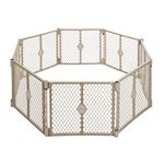 North States Industries Superyard Indoor-Outdoor 8-Panel Playard (Sand)