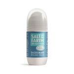 Salt of the Earth Refillable Natural Deodorant Roll On Ocean & Coconut - Effective Protection, 100% Natural ingredients, Eco friendly, Vegan, Cruelty Free. Suitable for Men, Women & Kids - 75ml