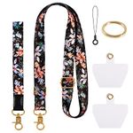 DGHYDZ Cell Phone Lanyard, Phone Lanyard Crossbody, Wrist Strap, lanyards for Keys, Universal Adjustable Shoulder Neck Straps for iPhone Case ID Badges and Most Smartphones