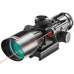 PINTY Rifle Scope with Red Laser, 2