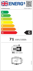 LG 50" 4K Ultra HD Smart TV – HDR, webOS 25, AI Processor, 2025