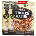 Dog Treats: Dogaholic Max Chicken Bacon Strips BBQ Flavour by For The Fur Kids (Pack of 2)