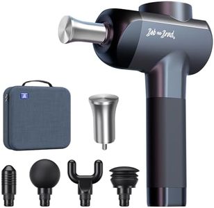 Bob and Brad X6 Pro Pistola Massaggio Muscolare con Testa Massaggiante Metallo, Pistola Massaggiante Muscolo Profondo Tessuto Massaggianti, Elettrico Massage Gun per diversi gruppi muscolari