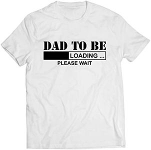 lepni.me Camisetas Hombre Padre Futuro, Anuncio de Embarazo, Ideas de Regalos Divertidos para Papi (Large Blanco Negro)