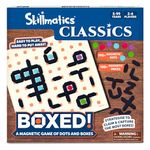 Skillmatics Magnetic Dots & Boxes Game – Classic Family Strategy Board Game for Game Nights & Travel, Magnetic Fun for Kids, Teens & Adults, Ages 5, 6, 7, & Up, 2-4 Players