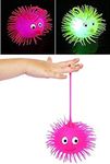 Raaya Set of 2 Led Puffer Ball Light Mesh Squishy Balls for Relieving Stress and Anxiety Squeeze Ball for Kids and Adults (Multicolor)