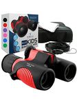 Binoculars for Kids High Resolution 8x21 - Red Compact High Power Kids Binoculars for Bird Watching, Hiking, Hunting, Outdoor Games, Spy and Camping Gear, Learning, Outside Play, Boys, Girls