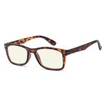 Eyekepper Computer Reading Glasses,UV Protection, Anti Glare,Anti-reflective Computer Readers (Tortoise, Yellow Tinted Lenses) +2.0