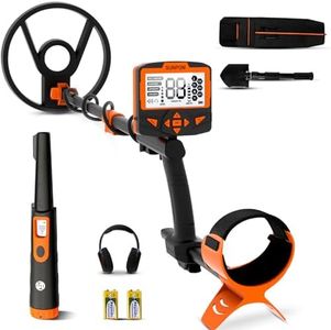 SUNPOW Metal Detector MD09 + Metal Detector Pinpointer MD08 for Adults & Kids