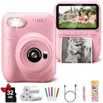 Instant Print Camera for Kids, 3.0"