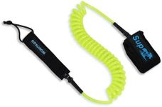 LINGVUM Coiled SUP Leash Premium Stand Up Paddle Board Leg Rope Wrist Strap Surfboard Leash for Paddleboard, Shortboard, Longboard