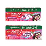 Dabur Red Bae Fresh Gel - 600gm (300gm*2) | Fights Bad Breath, Cavity Germs and Plaque | 12hr Freshness | Activ Germ-Kill formula