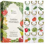 Gardening Vegetable Seed Set: 12 Varieties of Garden Vegetables as Practical Vegetable Seed Mix for the Garden and Balcony – Eco friendly Gift Box of Garden Plants, Premium Vegetable Seeds by OwnGrown