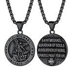 PROSTEEL Archangel Michael Customized Necklace Catholic Saint Customized Necklace Confirmation Gifts
