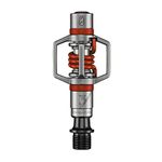 Crankbrothers Mountain Bike Pedal Eggbeater 3 Red, Cast Stainless Steel, Forged Chromoly Spindle, 278g per Pair, 15-20 Release Angle