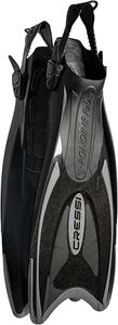 Cressi Palau Adjustable Open Heel Fins, Black/Titanium, M/L