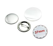 ChiButtons 37mm Metal Pin Badge Round [Metric System] (500 Sets)