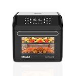 INALSA Air Fryer Oven 1700 W|18 liters Capacity | 12 Preset Functions with Roast, Reheat, Dehydrate, Bake| Rotisserie & Convection|6 Accessories|2 Year Warranty Dual Heating Elements Recipe Book|Black