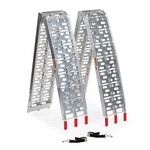 7.5 ft Aluminum Plate Top Atv Loading Ramps Truck Trailer Ramp Pair (ATV-001)