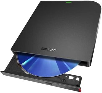 Buffalo USB 3.2 (Gen1) / 3.0 Blu-ray Drive, Writing, Playback, Editing Software, Bus Power (with Power Supply Cable) External Thin Portable BD Domestic Manufacturer Windows / Mac BRXL-PUS6U3-BK/N