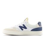 New Balance mens 300 V3 Court, White/Sea Salt/Vintage Indigo, 9