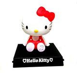 AUGEN Super Hero Hello Kitty Red Action Figure Limited Edition Bobblehead with Mobile Holder for Car Dashboard, Office Desk & Study Table (Pack of 1)