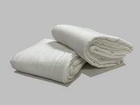 Mahaveer Cotton Organic Cotton Muslin Pack of 2 Baby Bath Towel 120 Cm X 120 Cm_White Plan - 400 Tc