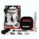 Alpine MusicSafe Pro High Fidelity Music Earplugs for Concert & Noise Reduction, 3 Interchangeable Premium Filter Sets - Professional Musicians Ear Protection - Hypoallergenic Reusable Invisible Plugs