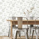 RoomMates RMK12274PL: Lisa Audit Dancing Leaves Peel & Stick Wallpaper