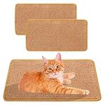 umorismo 2 Pcs Cat Scratcher Mat, Sisal Cat Scratching Pad Scratch Mat Cat Scratch Pad Rug with Adhesive Tape for Couch Carpets Sofas Rug(50 * 25 CM)