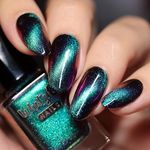 Whats Up Nails - Polar Light Show Magnetic Nail Polish Multichrome Shifts Green to Purple, Purple Iridescent Shimmer Lacquer Varnish Made in USA 12 Free Cruelty Free Vegan Clean