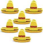 Sombrero Chip Clips, 6 Set Bag Clips, Tight Food Saver, Snack Bag Sealer, Air Tight Seal Grip for Food Storage, Chip Clip Bag Clip Food Clips, Fun Mini Sombrero Hats, Multipurpose Bread & Snack Bags