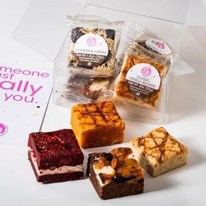 Brownie Points Box of 8 Brownies. Baked from scratch. Chocolate Fudge Brownies-Individually Wrapped