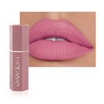 Matte Lipstick Long Lasting, Non Stick Cup Velvet Lipstick Lip Gloss Waterproof Lipstick Professional Lipstick Cosmetics Make Up Gifts Full-Coverage Lip Color Lipsticks for Women (Barbie pink)