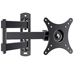 Perlegear TV Wall Bracket for Most 10-32 inch TVs or Monitors up to 20kg, Full Motion TV Wall Mount Swivels, Tilts, Extends, Rotates, Fits VESA 50x50mm, 75x75mm and 100x100mm, PGXSF1-E