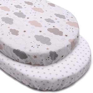 PEKITAS Lenzuolo 75 x 33 cm, 72 x 33 cm, regolabile, per materasso/carrozzina/passeggino, per bambini e ragazze, con elastico, adatto a Julius Zöllner, Träumeland, Alvi, FabiMax