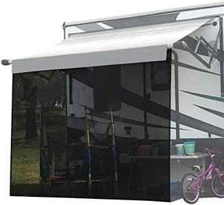 Shadeidea RV Sun Shade Screen Room for Awning - Mesh Sunshade Motorhome Camping Trailer UV Sunblocker Canopy Sunscreen Offer 3 Years Warranty 9' x 12' 5'' -Actual Measurement Black
